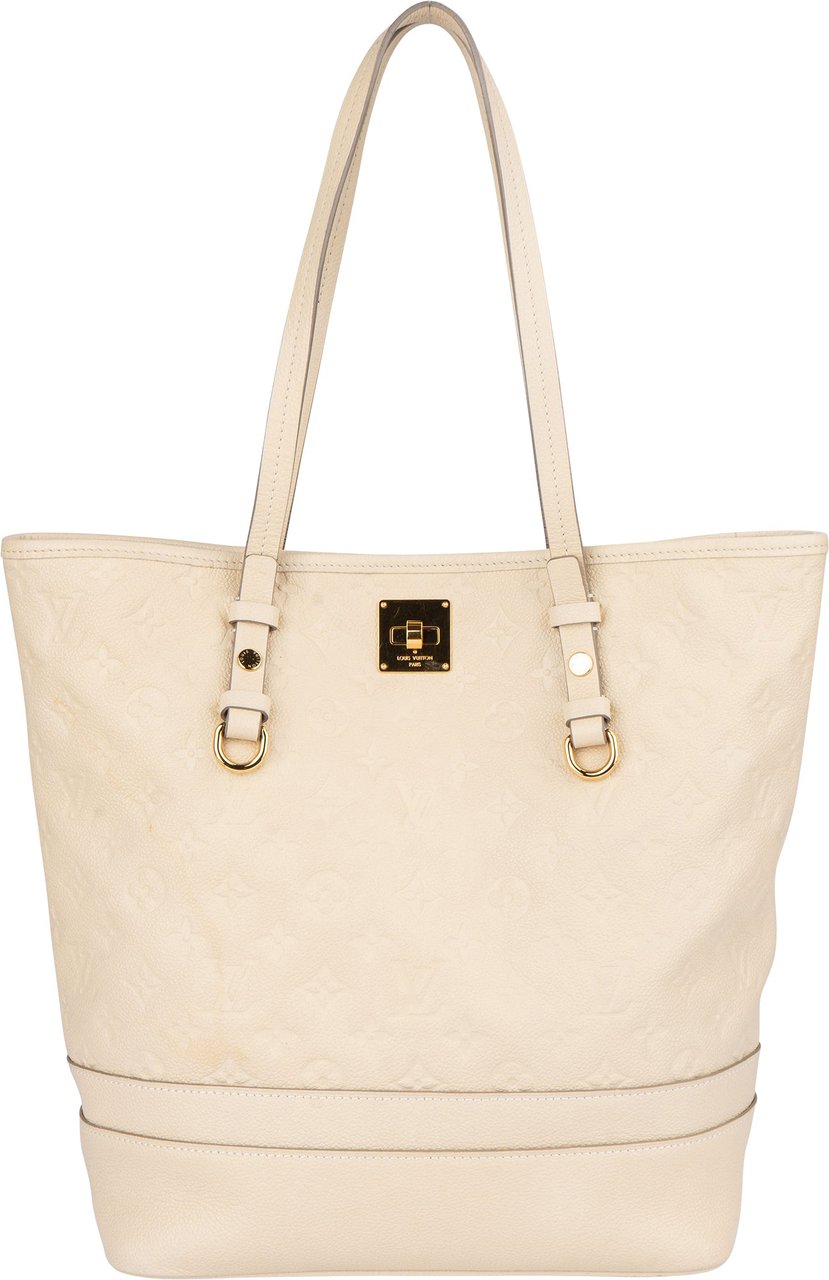 Louis Vuitton Louis Vuitton Empreinte Leather Monogram Citadine PM Handbag Wit