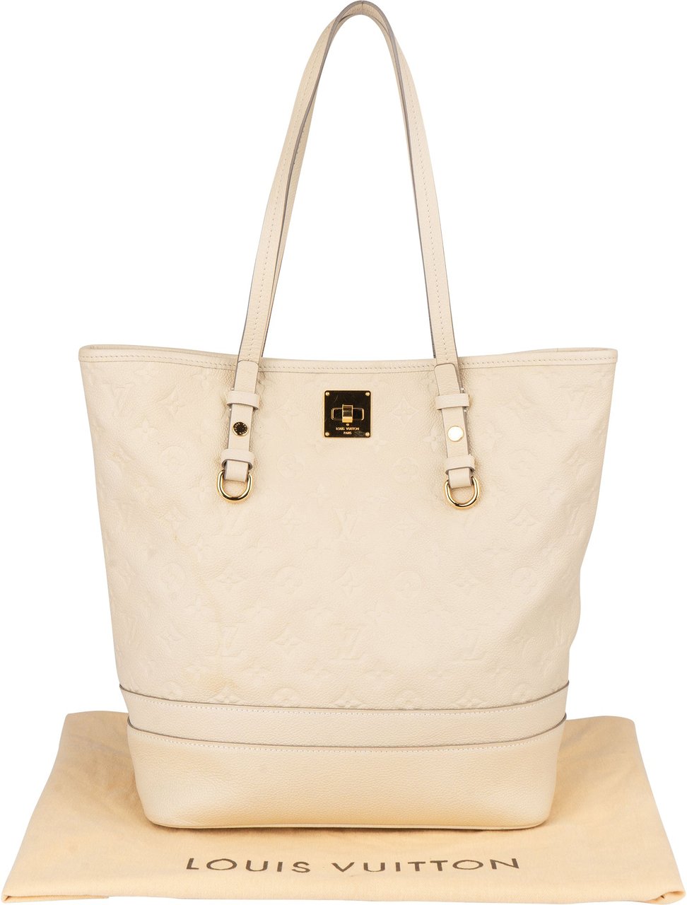 Louis Vuitton Louis Vuitton Empreinte Leather Monogram Citadine PM Handbag Wit