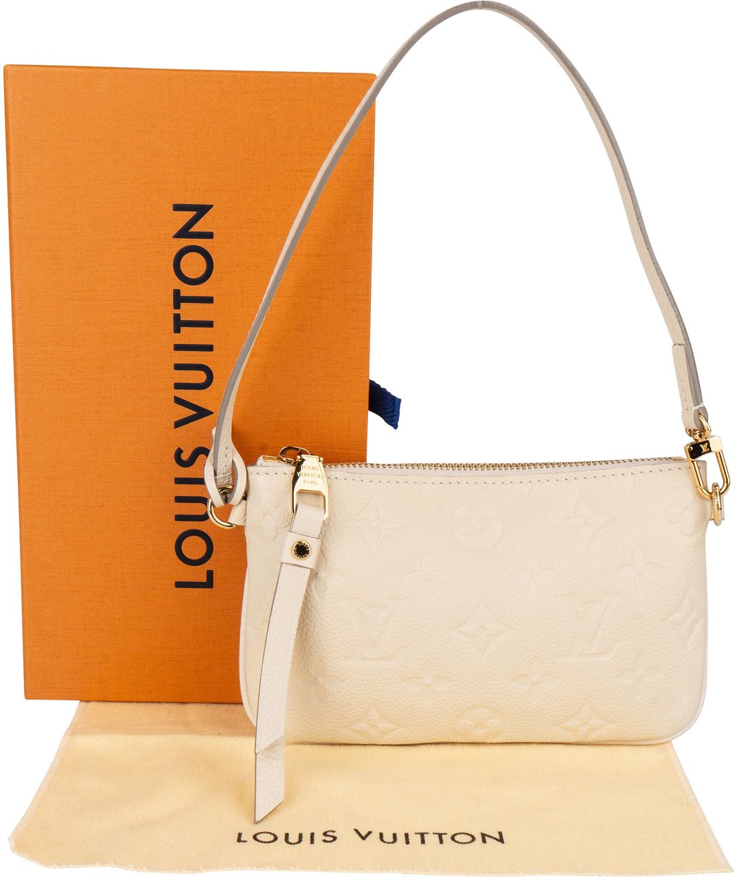 Louis Vuitton Louis Vuitton Empreinte Leather Monogram Citadine Pochette Accessoire Handbag Wit