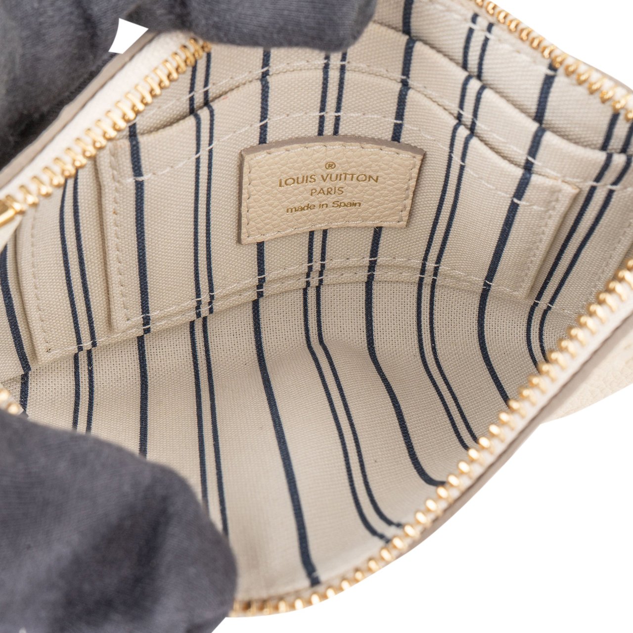 Louis Vuitton Louis Vuitton Empreinte Leather Monogram Citadine Pochette Accessoire Handbag Wit