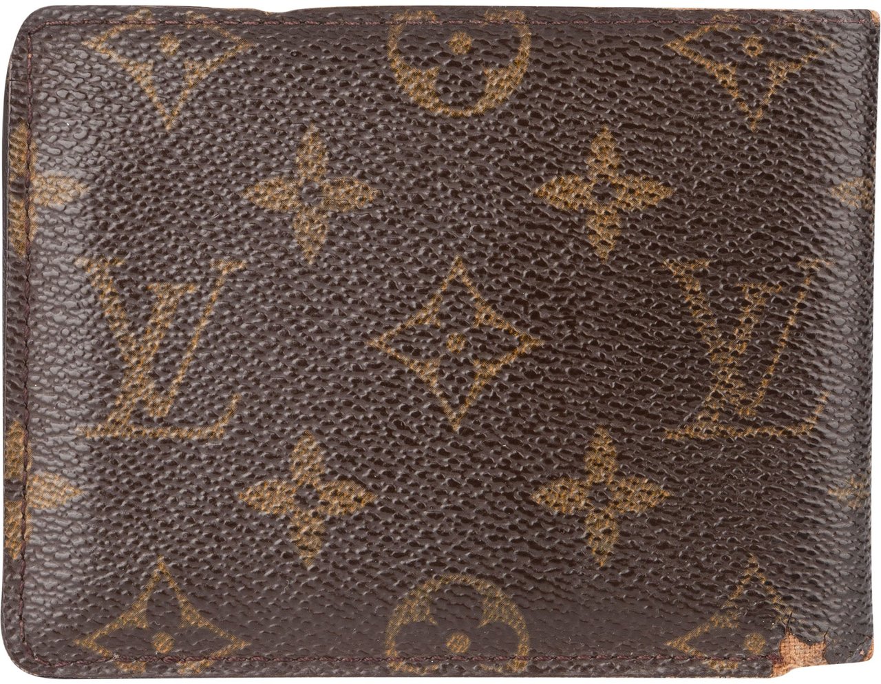 Louis Vuitton Louis Vuitton Canvas Monogram Slender Wallet Bruin