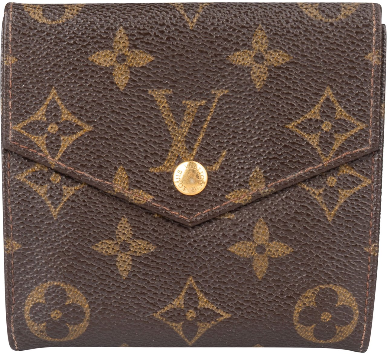 Louis Vuitton Louis Vuitton Canvas Monogram Elise Wallet Bruin