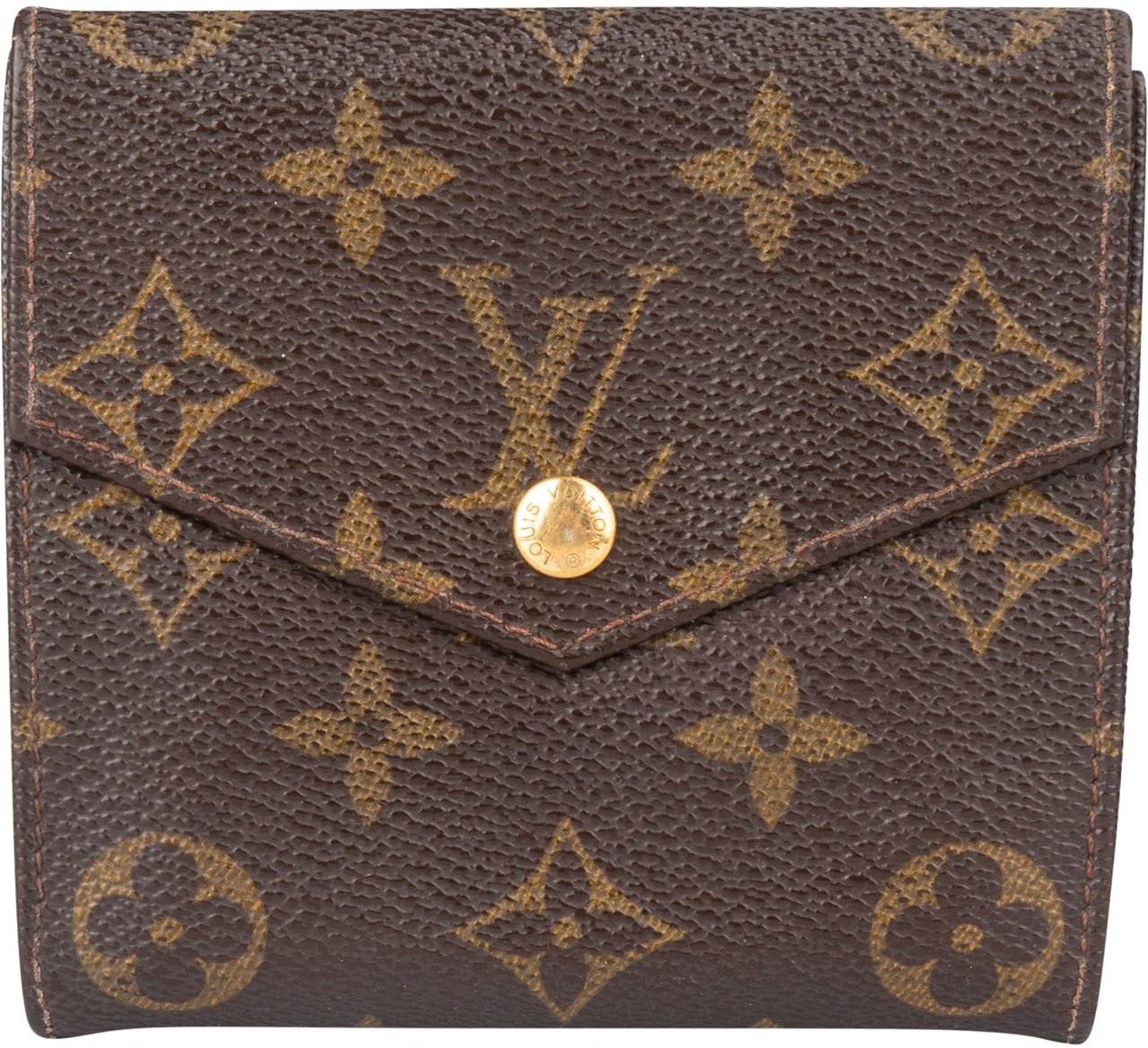 Louis Vuitton Louis Vuitton Canvas Monogram Elise Wallet Bruin