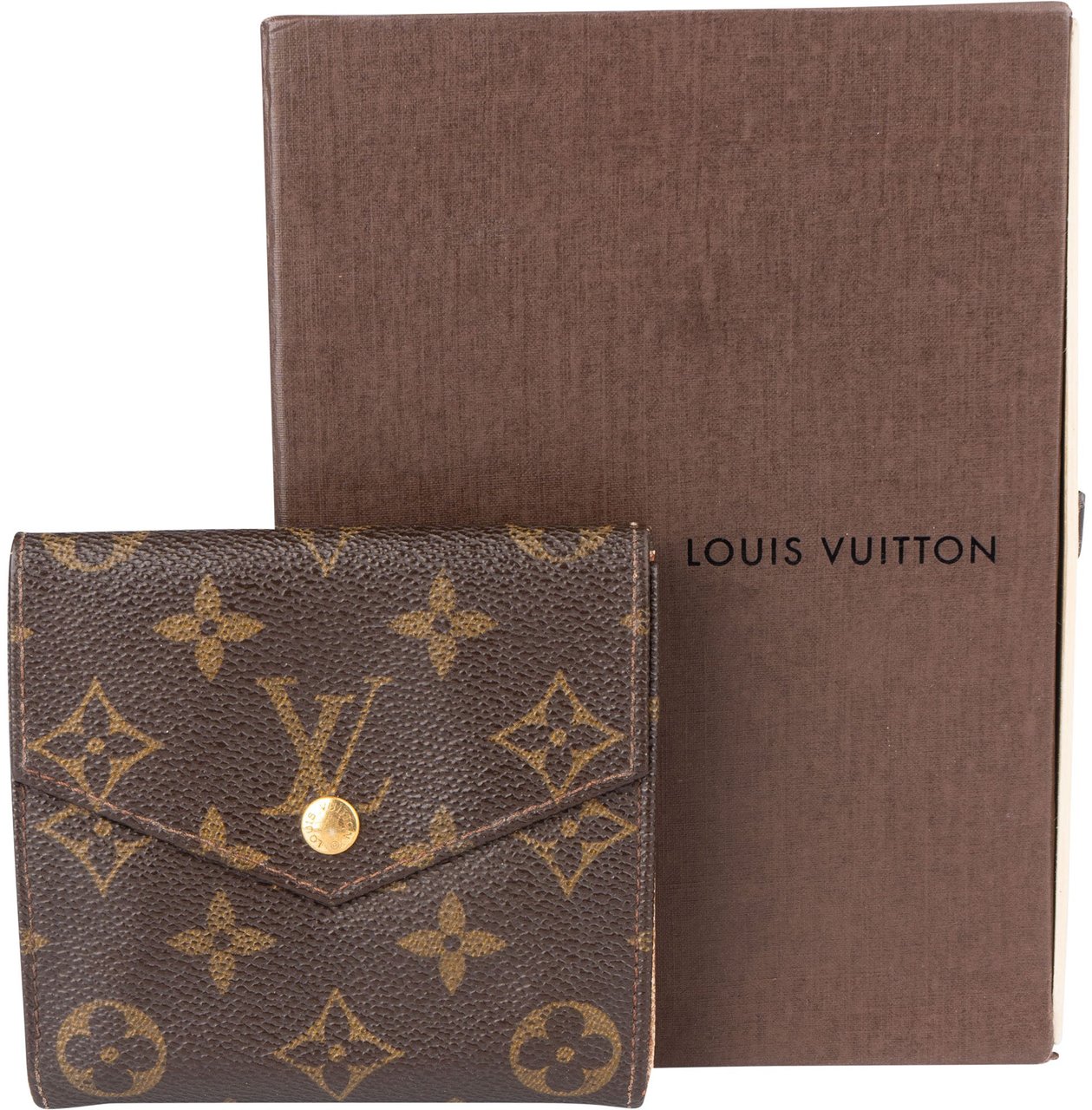 Louis Vuitton Louis Vuitton Canvas Monogram Elise Wallet Bruin
