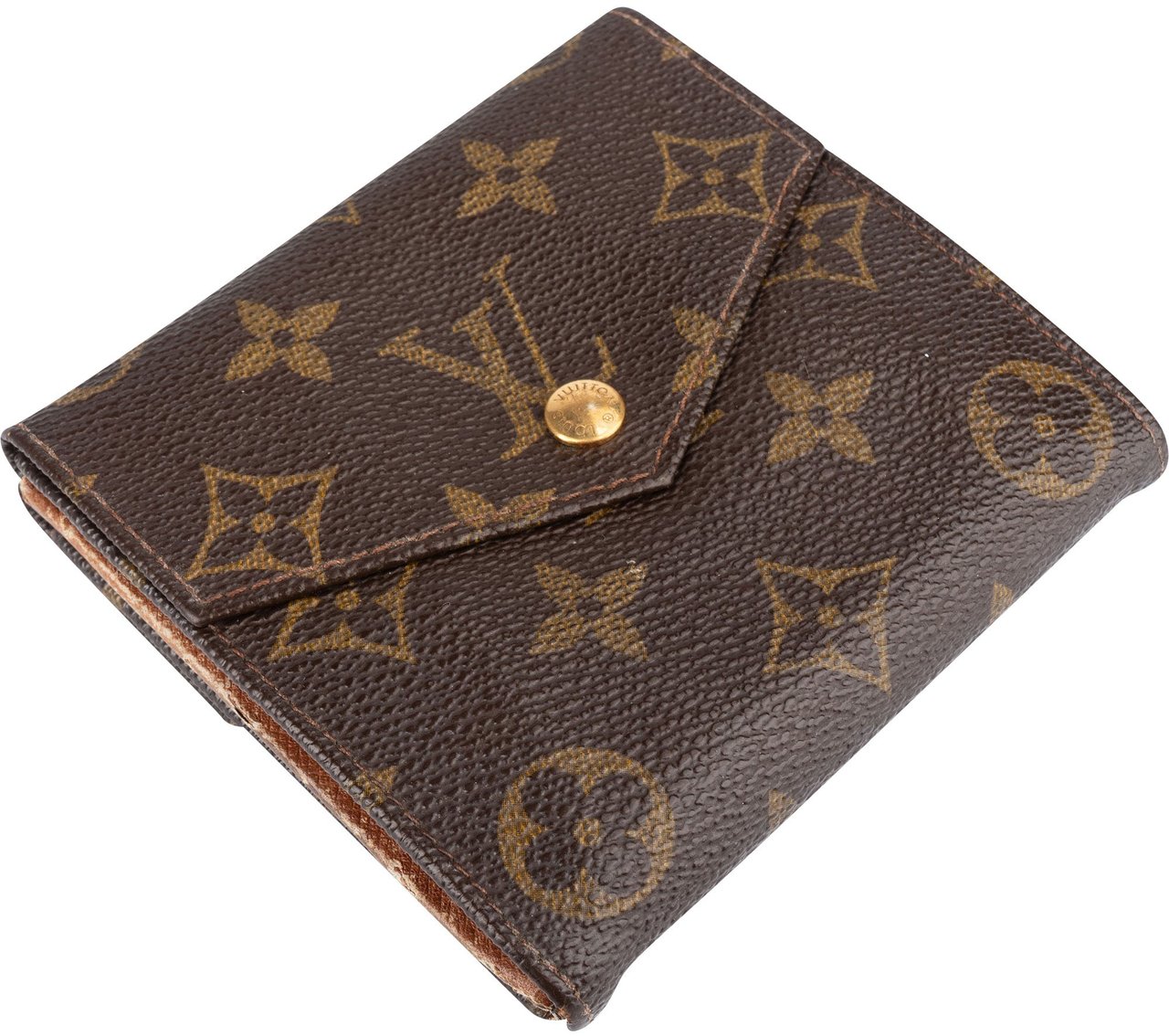Louis Vuitton Louis Vuitton Canvas Monogram Elise Wallet Bruin