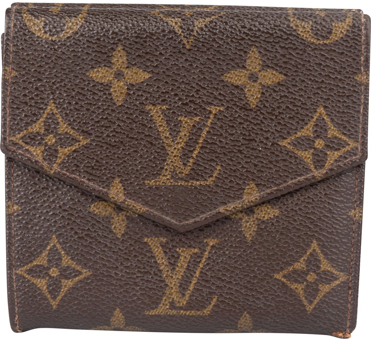 Louis Vuitton Louis Vuitton Canvas Monogram Elise Wallet Bruin