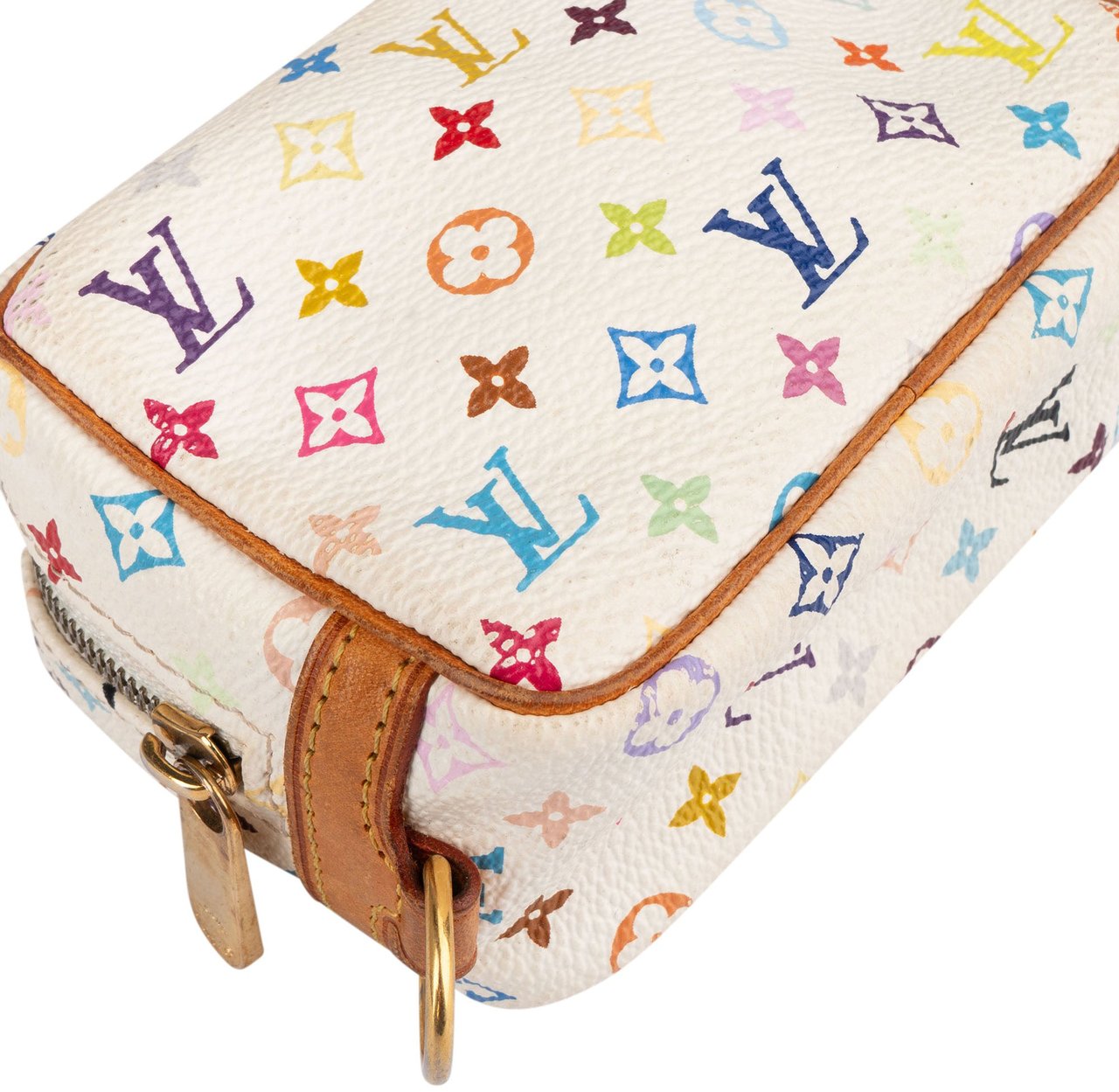 Louis Vuitton Louis Vuitton Murakami Multicolor Mini Wapiti Pouch Wit