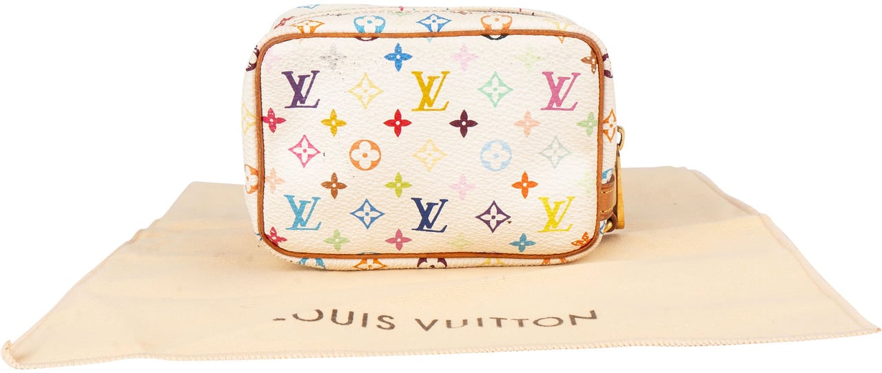 Louis Vuitton Louis Vuitton Murakami Multicolor Mini Wapiti Pouch Wit