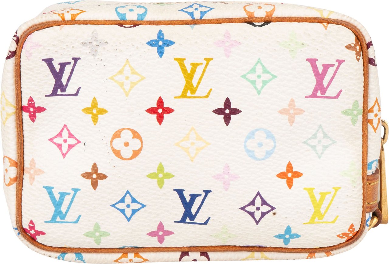 Louis Vuitton Louis Vuitton Murakami Multicolor Mini Wapiti Pouch Wit
