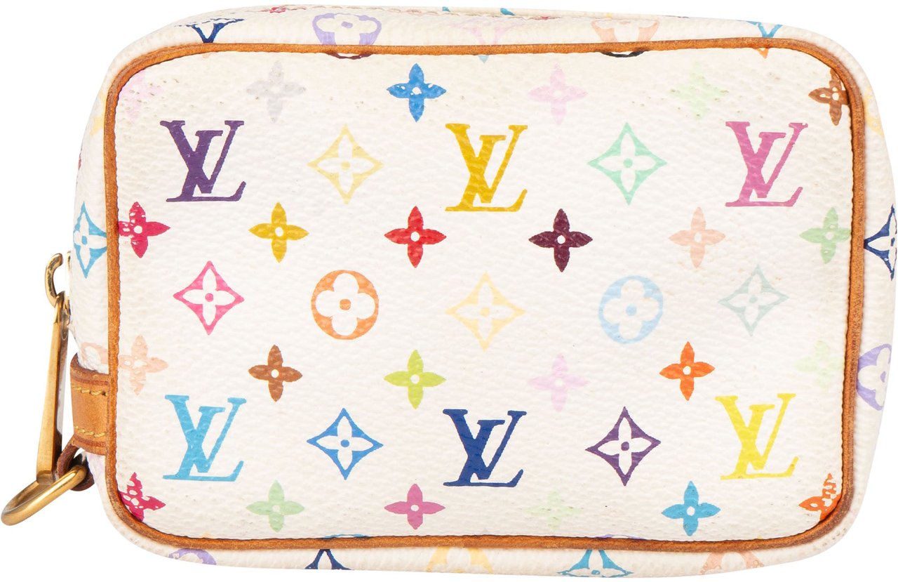 Louis Vuitton Louis Vuitton Murakami Multicolor Mini Wapiti Pouch Wit