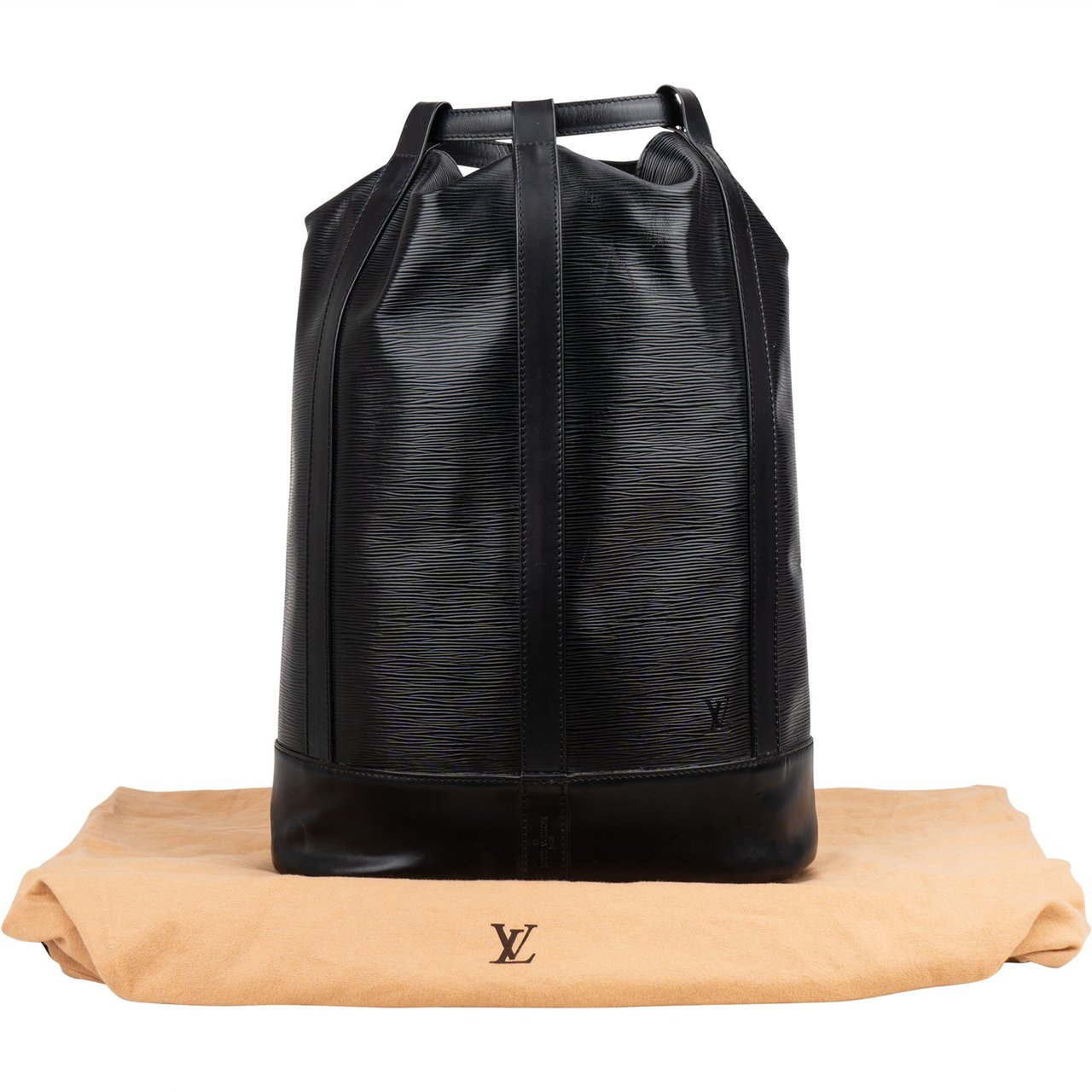 Louis Vuitton Louis Vuitton Epi Leather Randonnee Backpack Zwart