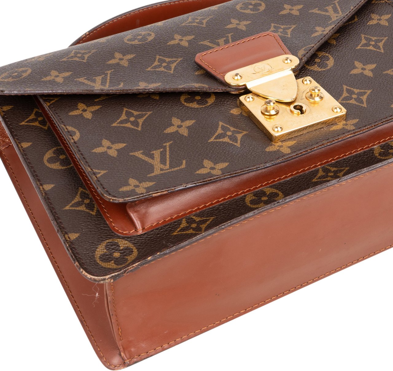 Louis Vuitton Louis Vuitton Canvas Monogram Monceau Handbag Bruin