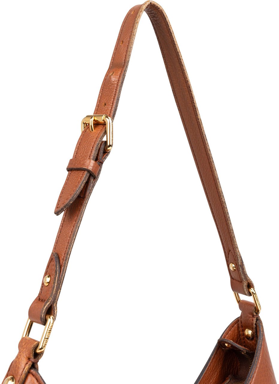 Louis Vuitton Louis Vuitton Leather Monogram Mahina Shoulder Bag Bruin