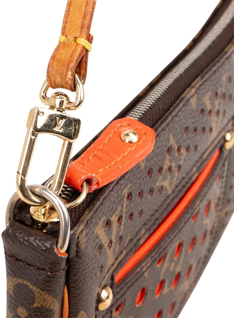 Louis Vuitton Louis Vuitton Limited Perforated Monogram Pochette Accessoire Handbag Bruin