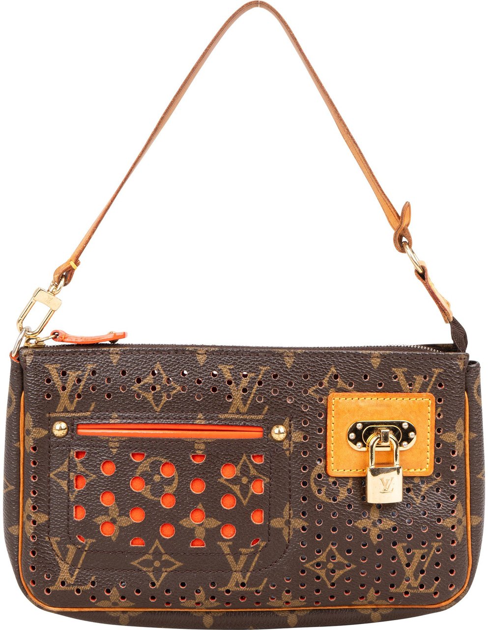 Louis Vuitton Louis Vuitton Limited Perforated Monogram Pochette Accessoire Handbag Bruin