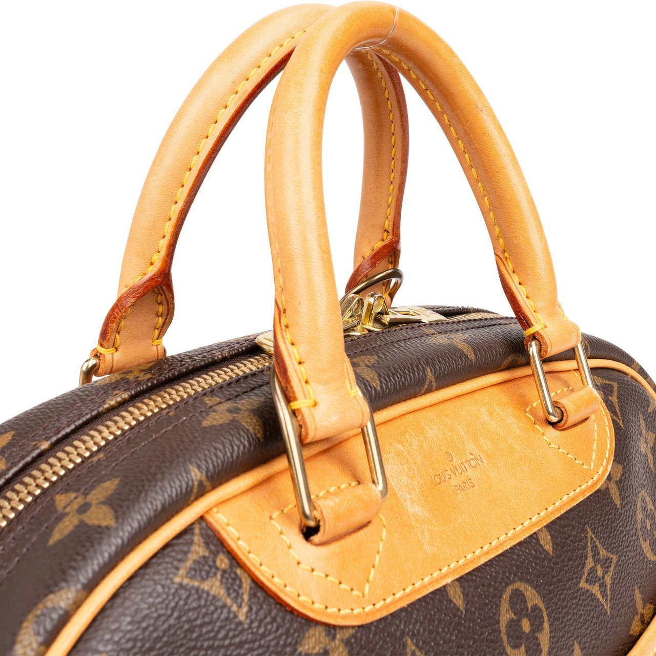 Louis Vuitton Louis Vuitton Canvas Monogram Trouville Handbag Bruin