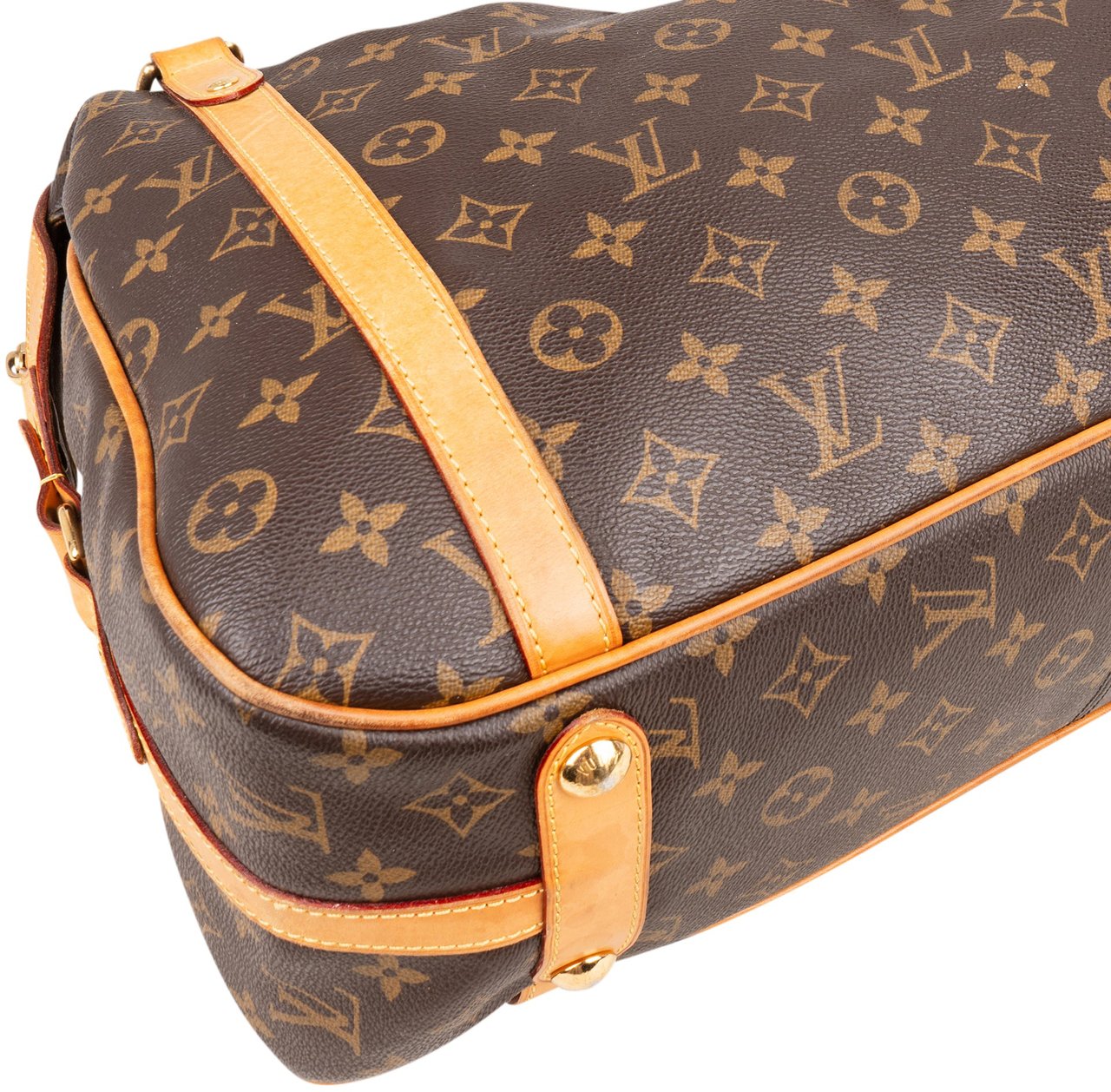 Louis Vuitton Canvas Monogram Stresa PM Shoulder Bag Bruin