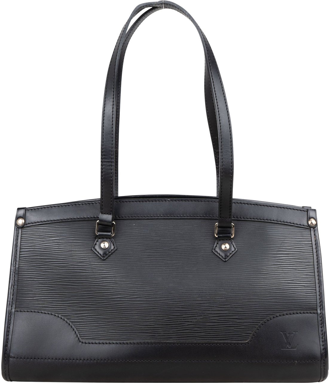 Louis Vuitton Louis Vuitton Noir Epi Leather Madeleine PM Handbag Zwart