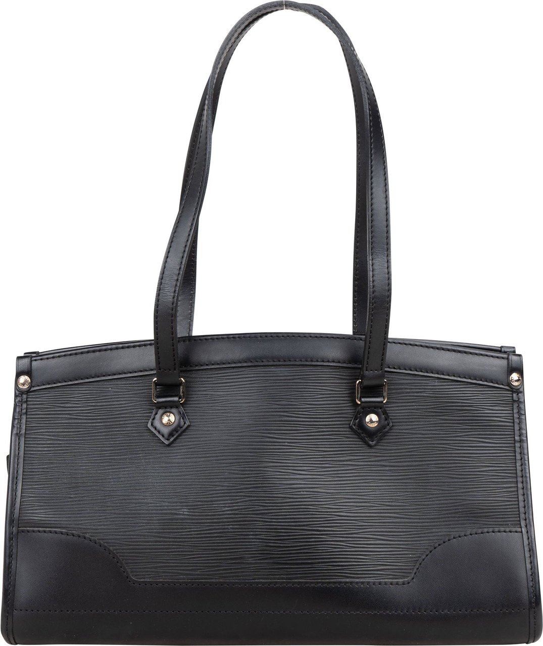 Louis Vuitton Louis Vuitton Noir Epi Leather Madeleine PM Handbag Zwart