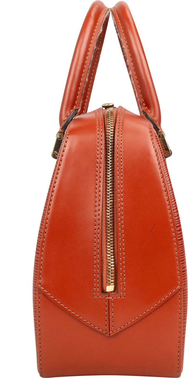 Louis Vuitton Louis Vuitton Cognac Epi Leather Sablon Handbag Divers