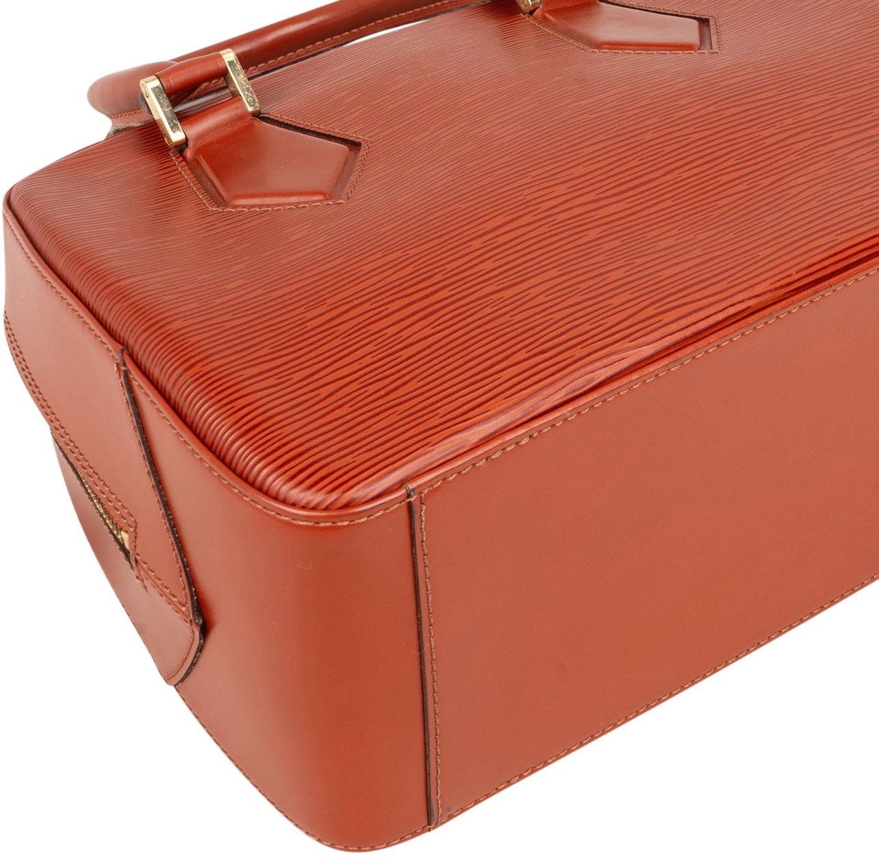 Louis Vuitton Louis Vuitton Cognac Epi Leather Sablon Handbag Divers