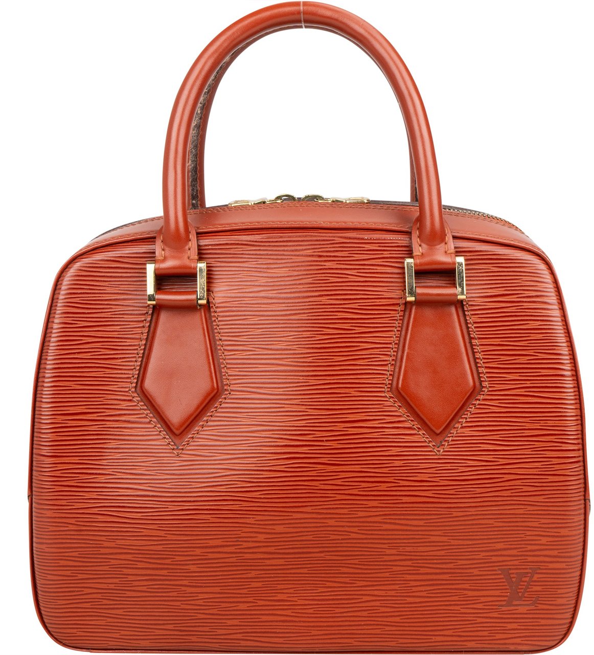 Louis Vuitton Louis Vuitton Cognac Epi Leather Sablon Handbag Divers