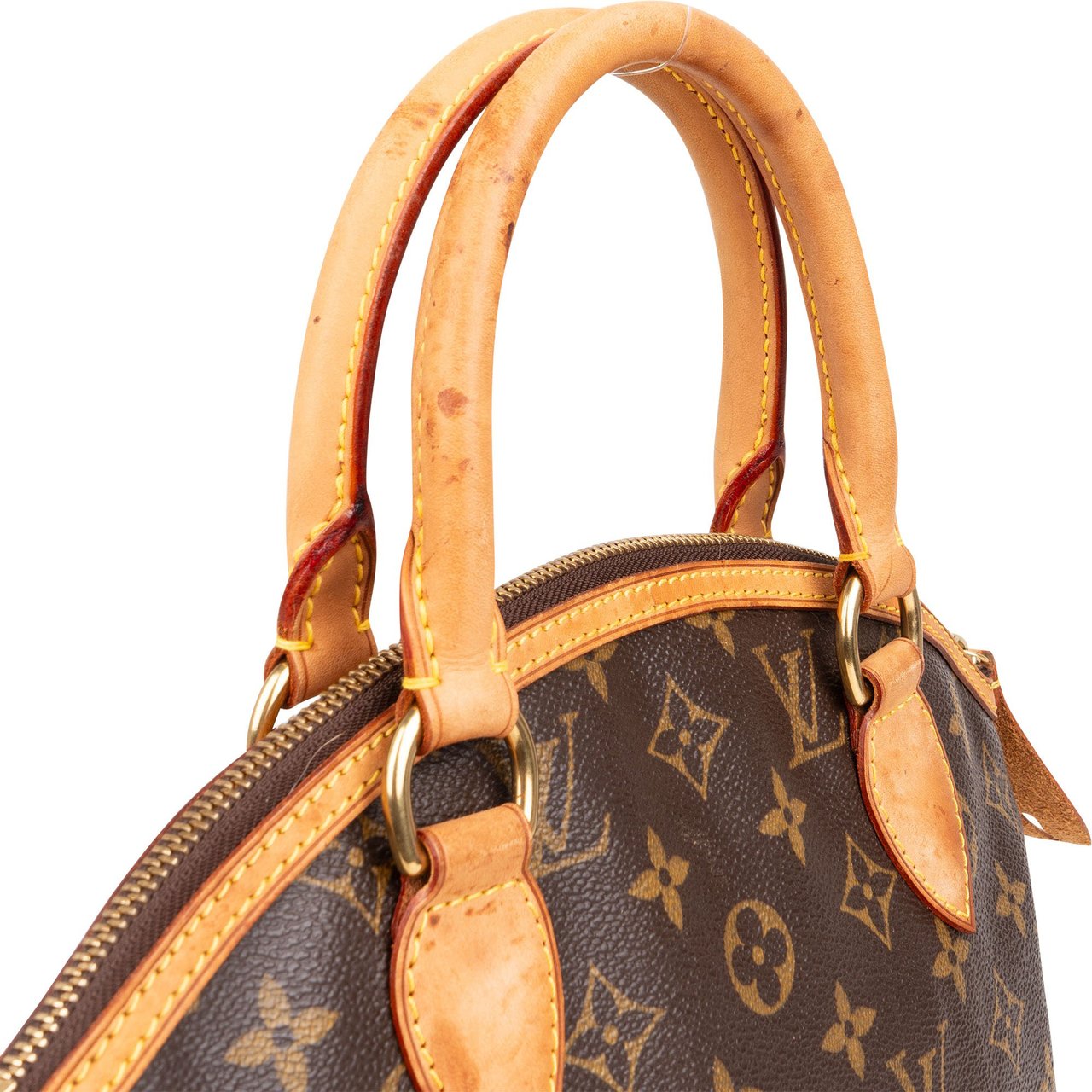 Louis Vuitton Louis Vuitton Canvas Monogram Lockit PM Handbag Bruin
