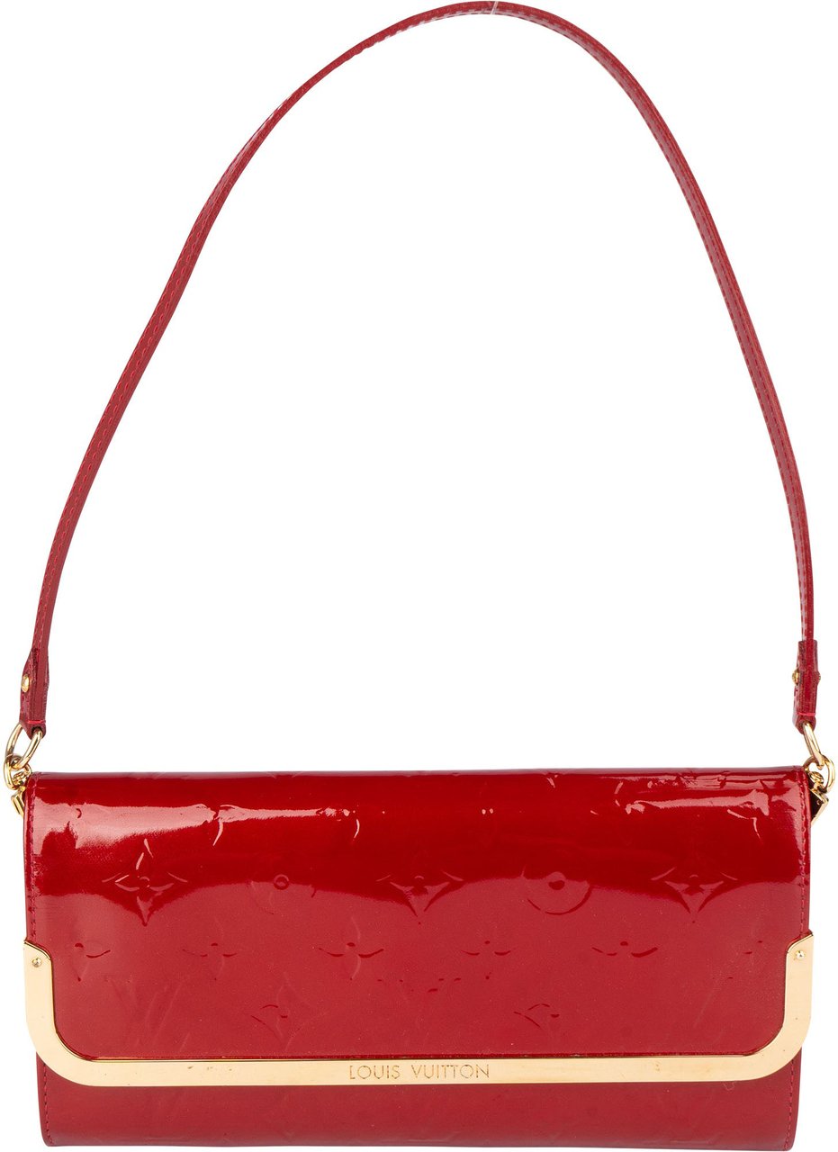 Louis Vuitton Louis Vuitton Pomme D´Amour Vernis Monogram Rossmore MM Shoulder Bag Rood