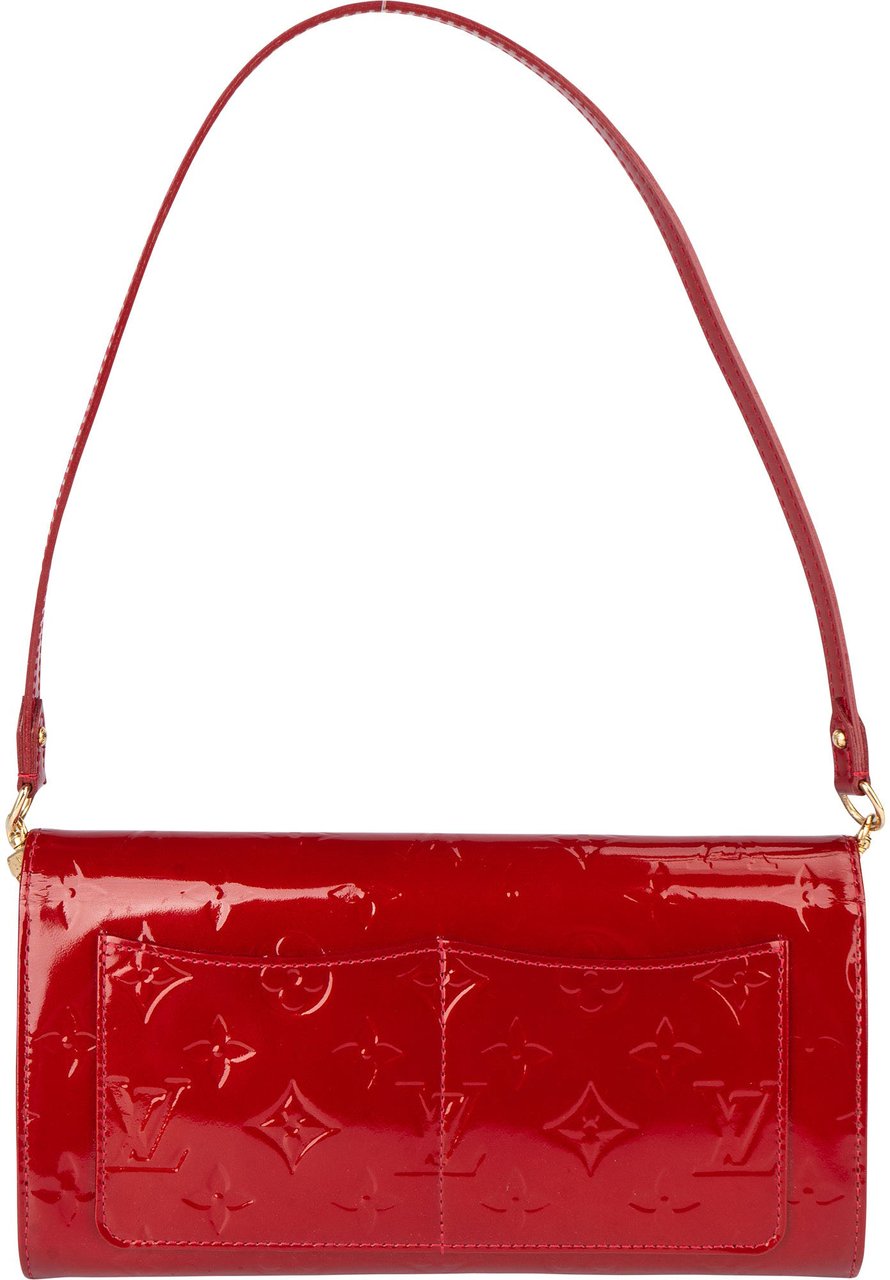 Louis Vuitton Louis Vuitton Pomme D´Amour Vernis Monogram Rossmore MM Shoulder Bag Rood