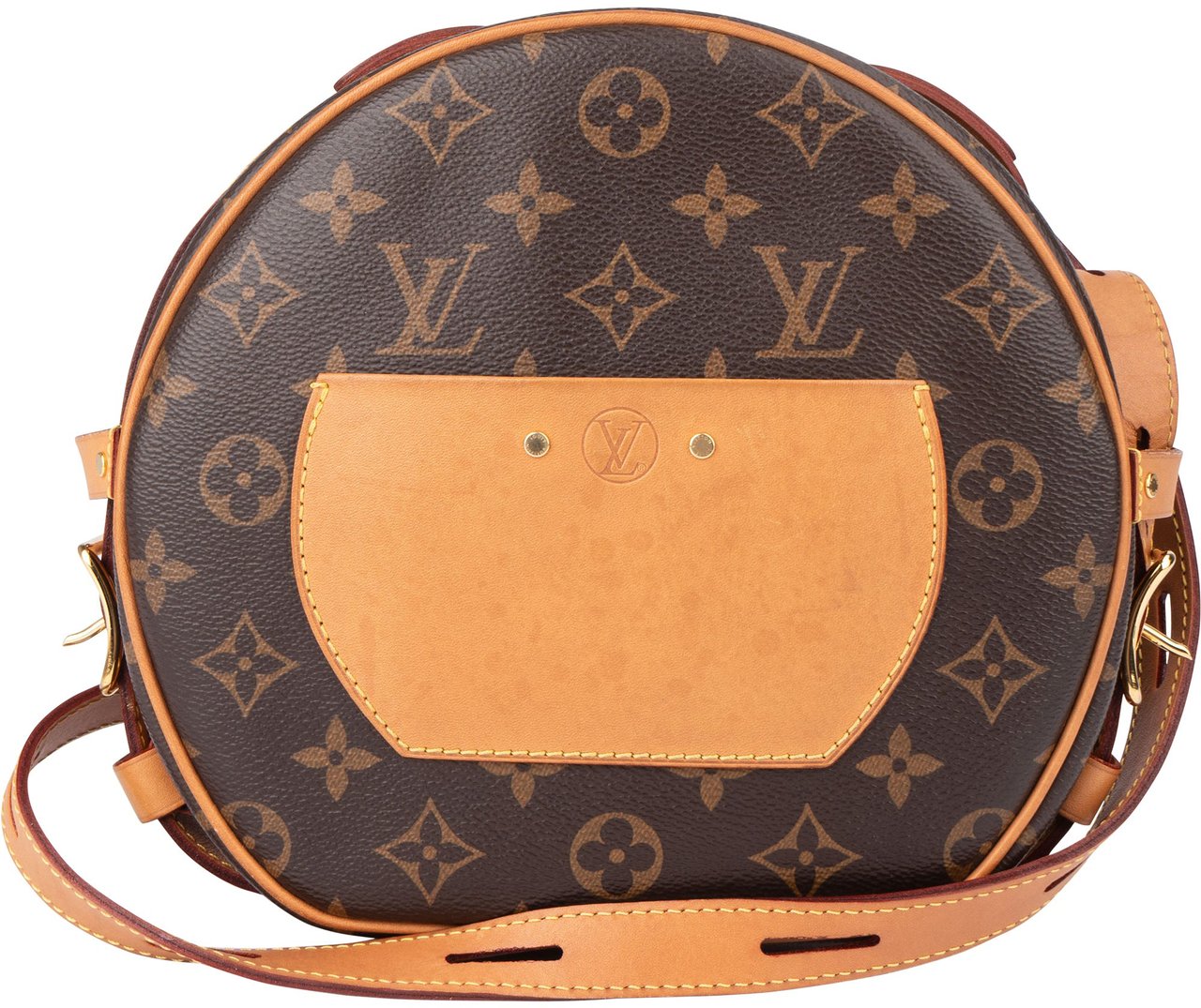Louis Vuitton Canvas Monogram Boite Chapeau Souple MM Crossbody Bag Bruin