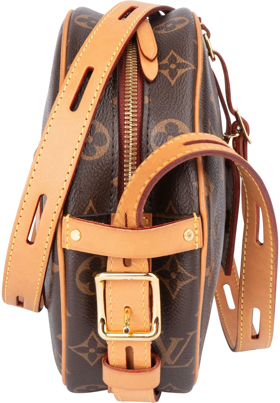 Louis Vuitton Canvas Monogram Boite Chapeau Souple MM Crossbody Bag Bruin