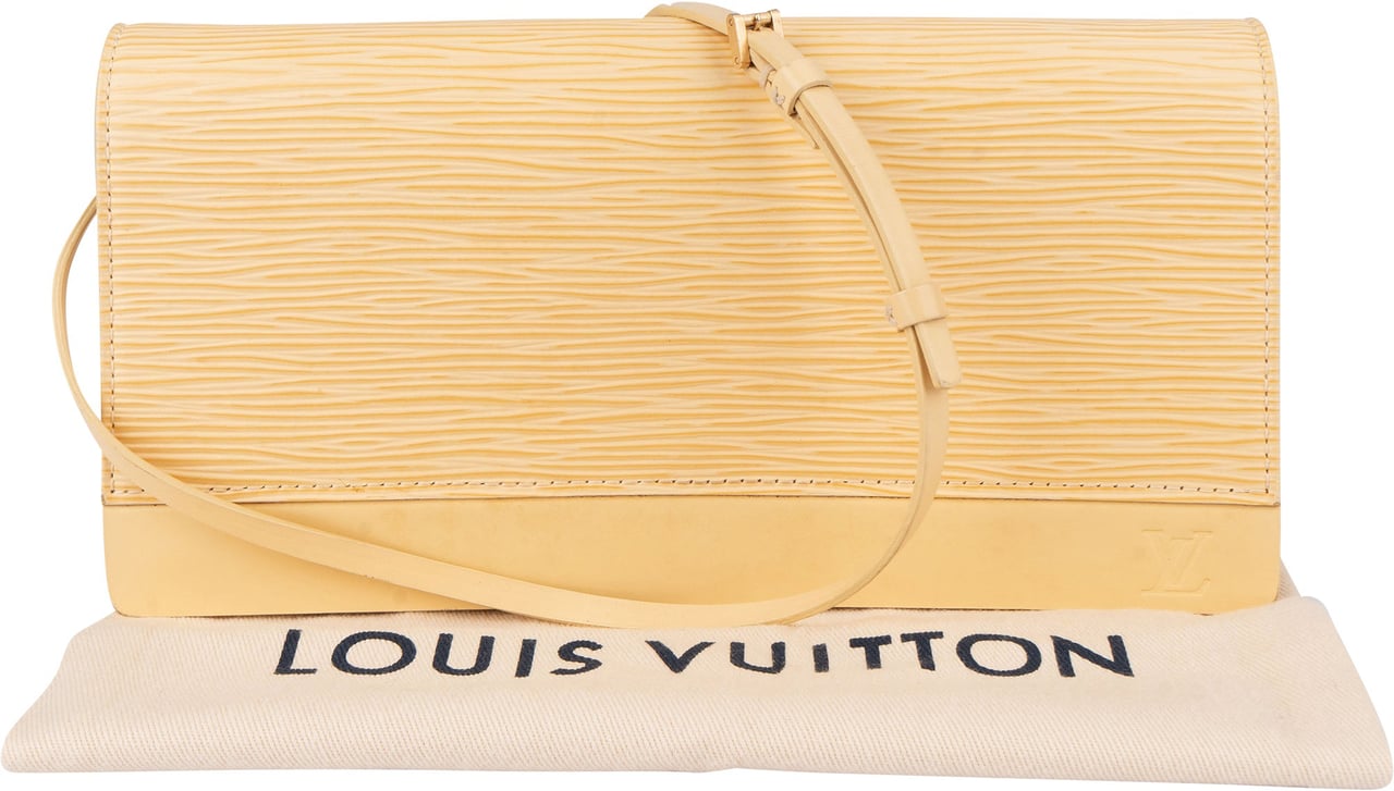 Louis Vuitton Louis Vuitton Vanille Epi Leather Honfleur Shoulder Bag Beige