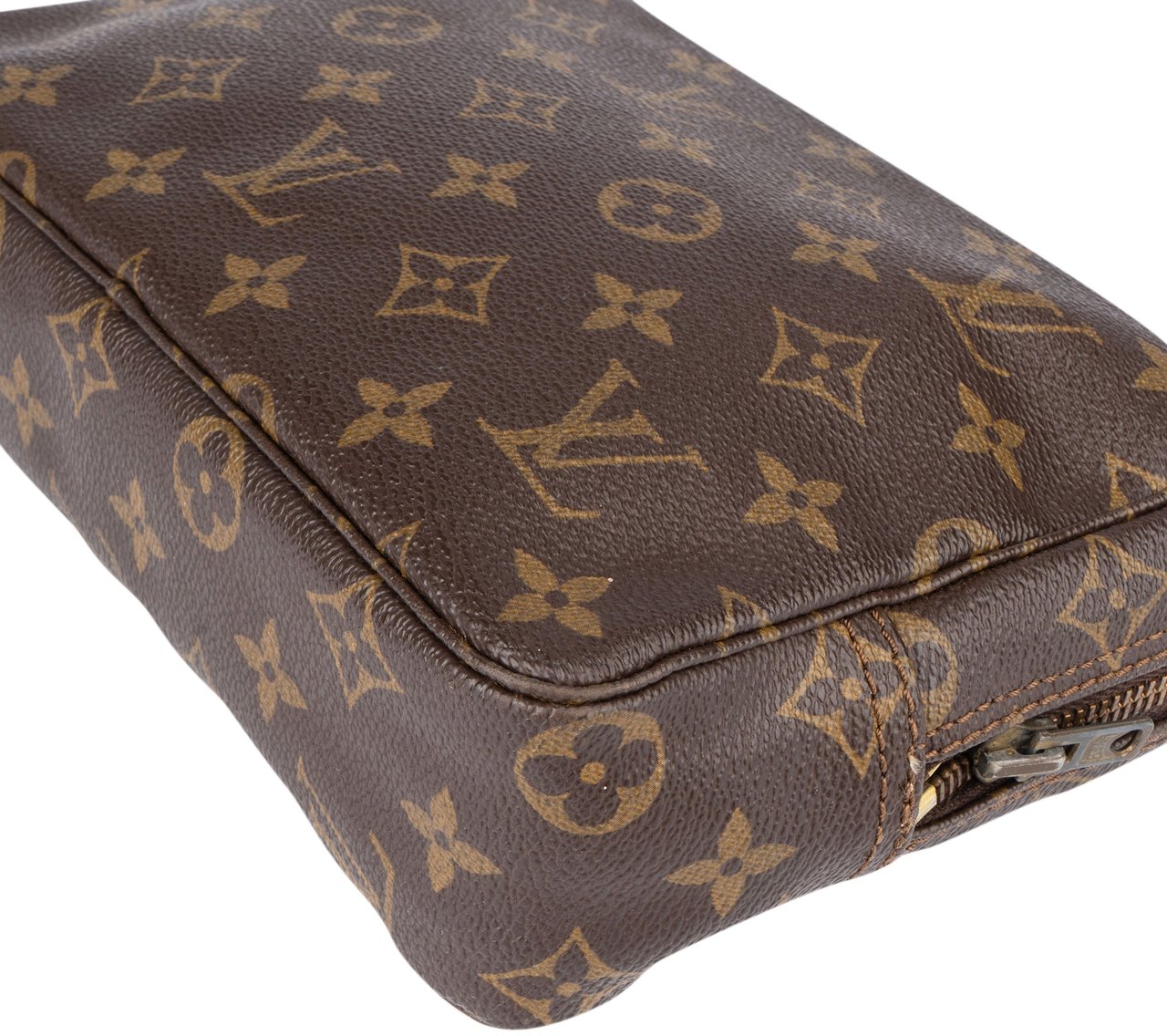Louis Vuitton Louis Vuitton Canvas Monogram Trousse Toilette 23 Clutch Bruin