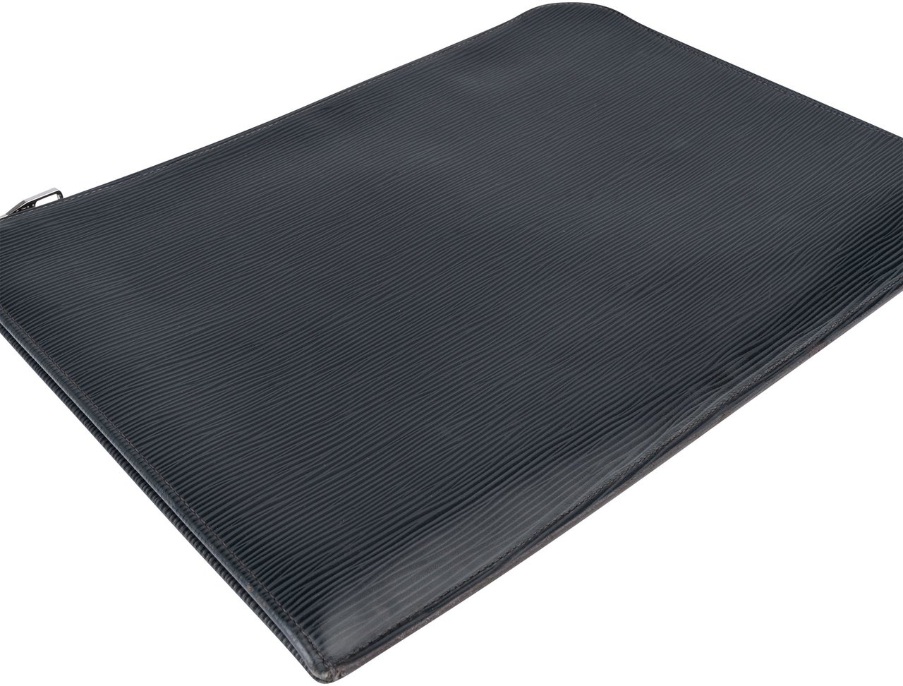 Louis Vuitton Louis Vuitton Noir Epi Leather Laptop Clutch Zwart