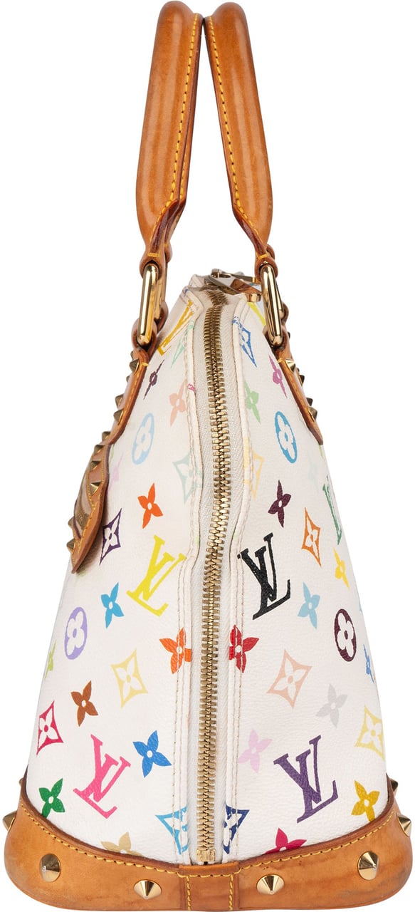 Louis Vuitton Louis Vuitton Limited Murakami Multicolor Alma PM Handbag Wit