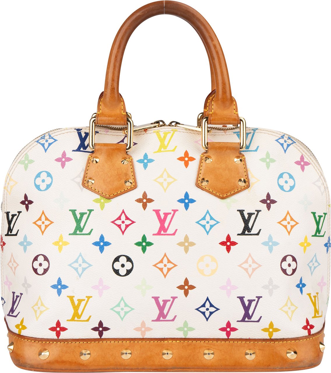 Louis Vuitton Louis Vuitton Limited Murakami Multicolor Alma PM Handbag Wit