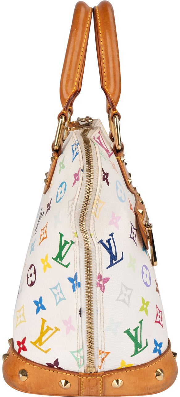 Louis Vuitton Louis Vuitton Limited Murakami Multicolor Alma PM Handbag Wit