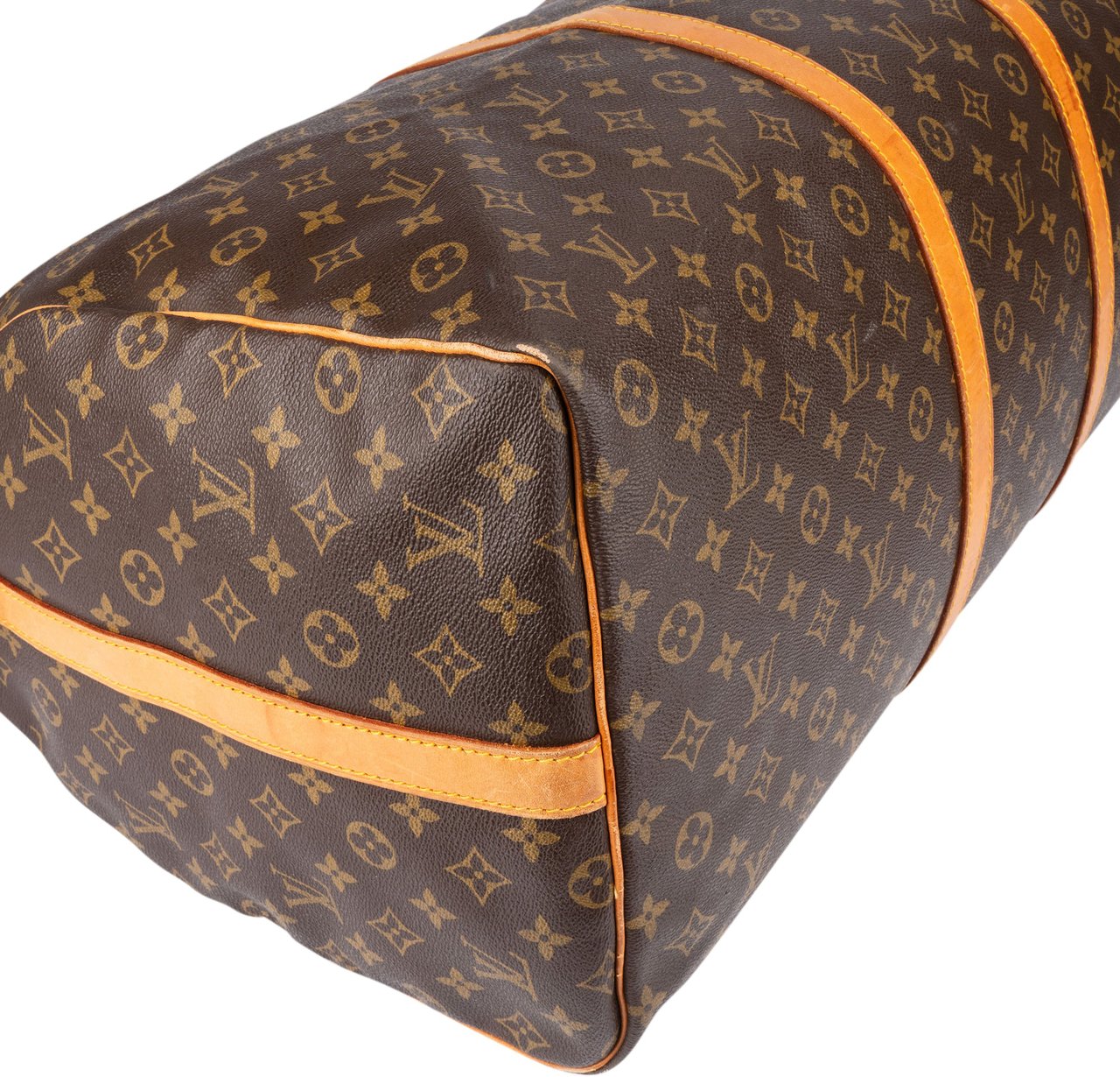 Louis Vuitton Louis Vuitton Canvas Monogram Keepall 60 Bandouliere #doppelt Bruin