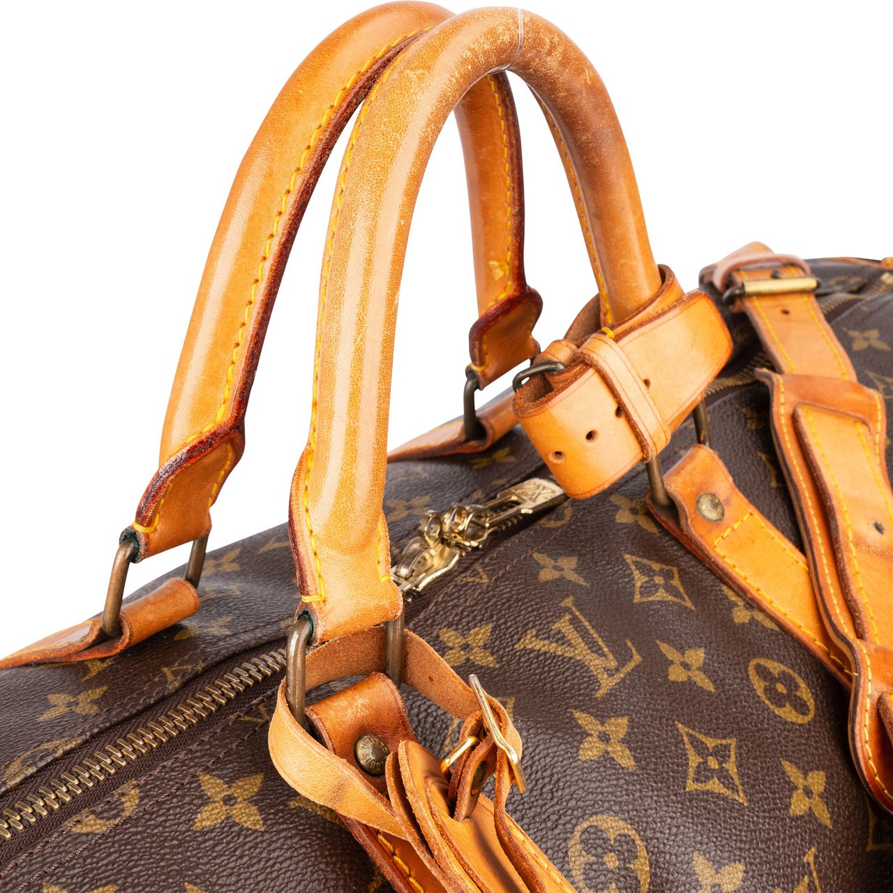 Louis Vuitton Louis Vuitton Canvas Monogram Keepall 60 Bandouliere #doppelt Bruin