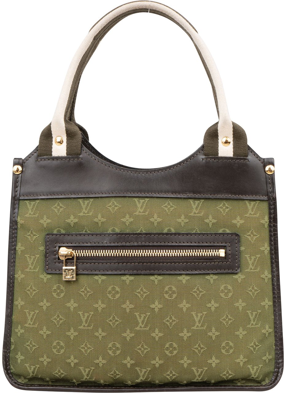 Louis Vuitton Louis Vuitton Green Mini Lin Monogram Kathleen Handbag Groen
