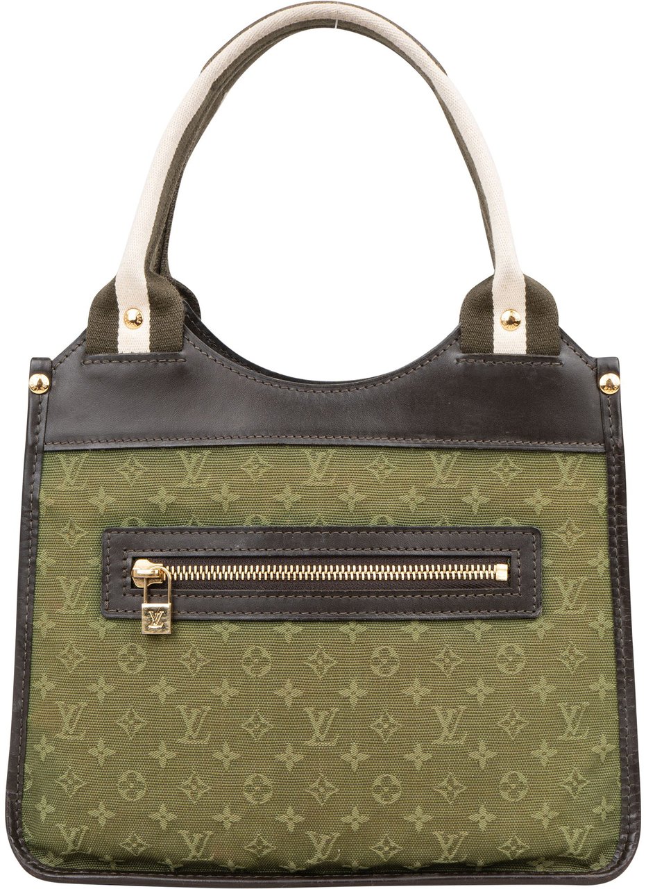 Louis Vuitton Green Mini Lin Monogram Kathleen Handbag Groen