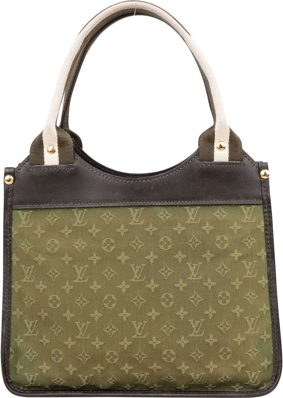 Louis Vuitton Green Mini Lin Monogram Kathleen Handbag Groen