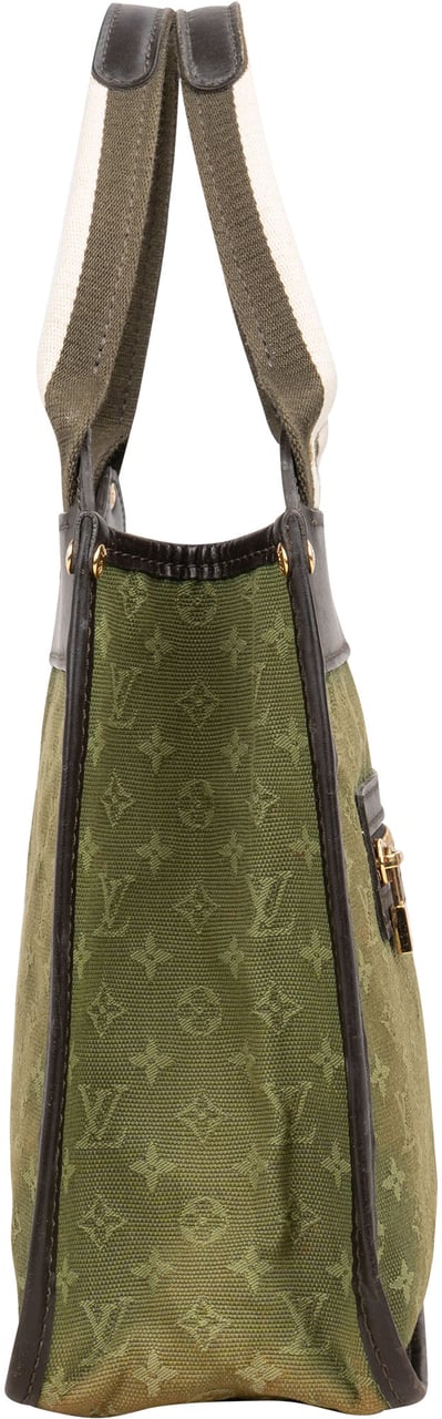 Louis Vuitton Green Mini Lin Monogram Kathleen Handbag Groen