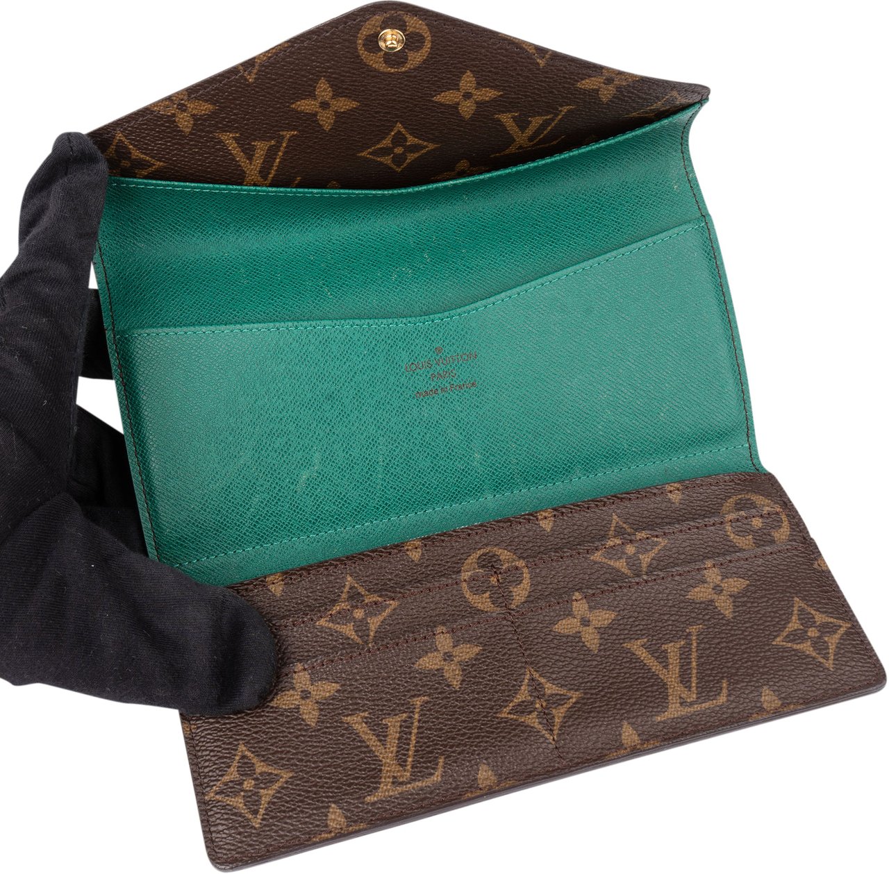 Louis Vuitton Louis Vuitton Canvas Monogram Josephine Wallet Bruin