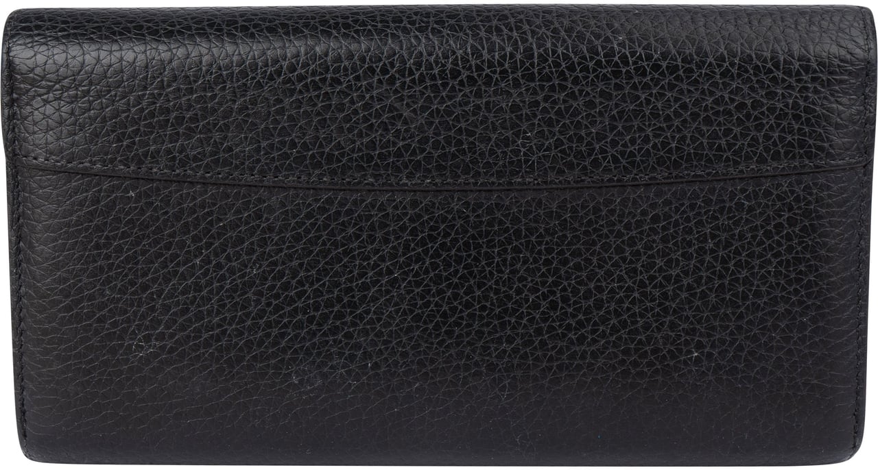 Louis Vuitton Louis Vuitton Noir Taurillon Capucines Wallet Zwart