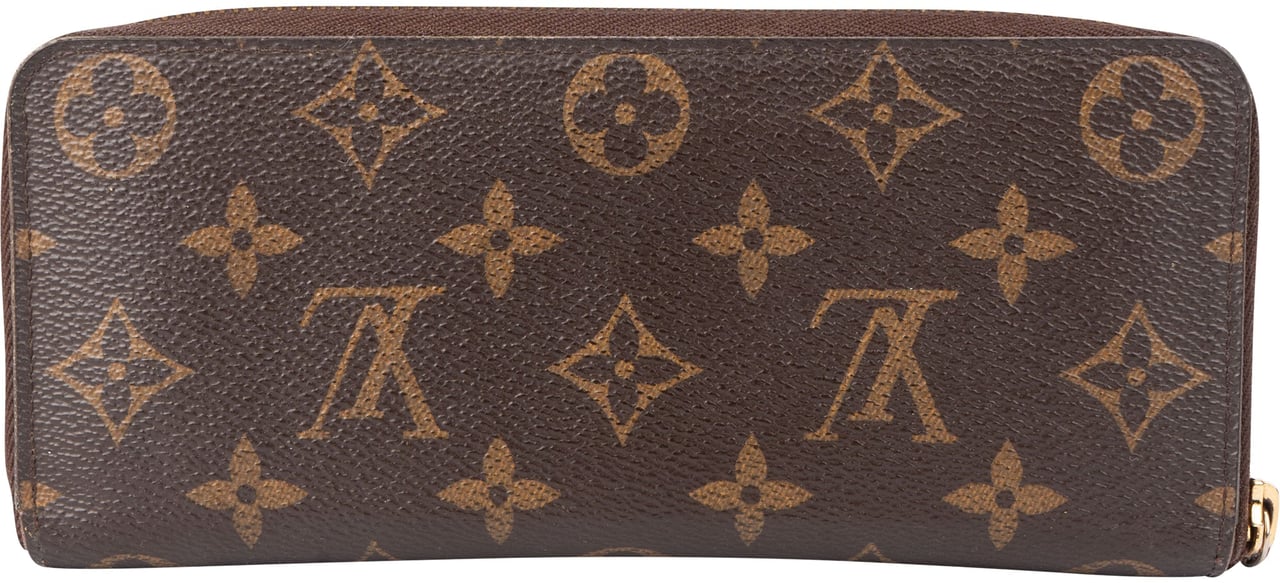 Louis Vuitton Louis Vuitton Canvas Monogram Clemence Wallet Bruin