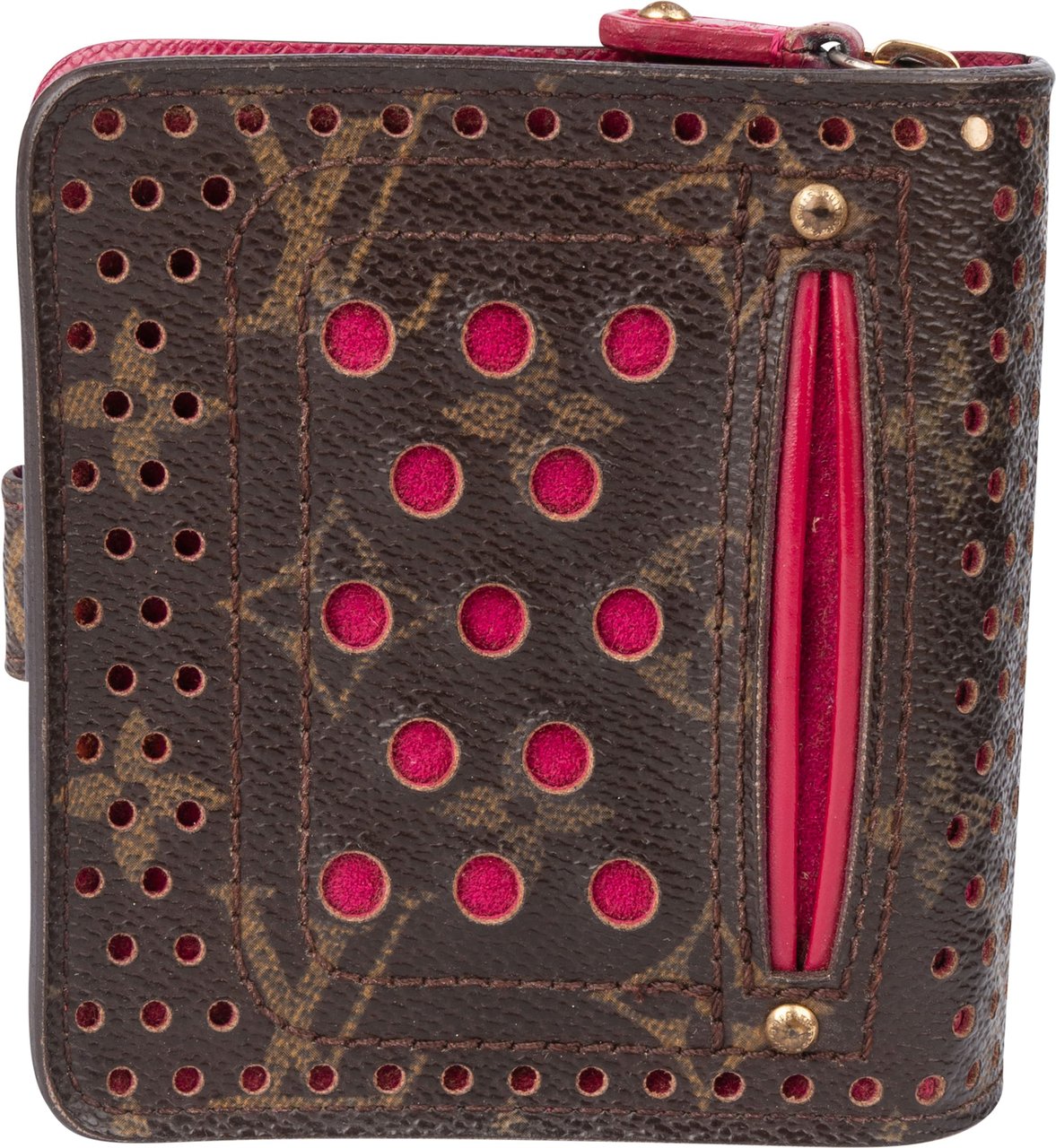 Louis Vuitton Louis Vuitton Limited Perforated Monogram Clip Wallet Bruin