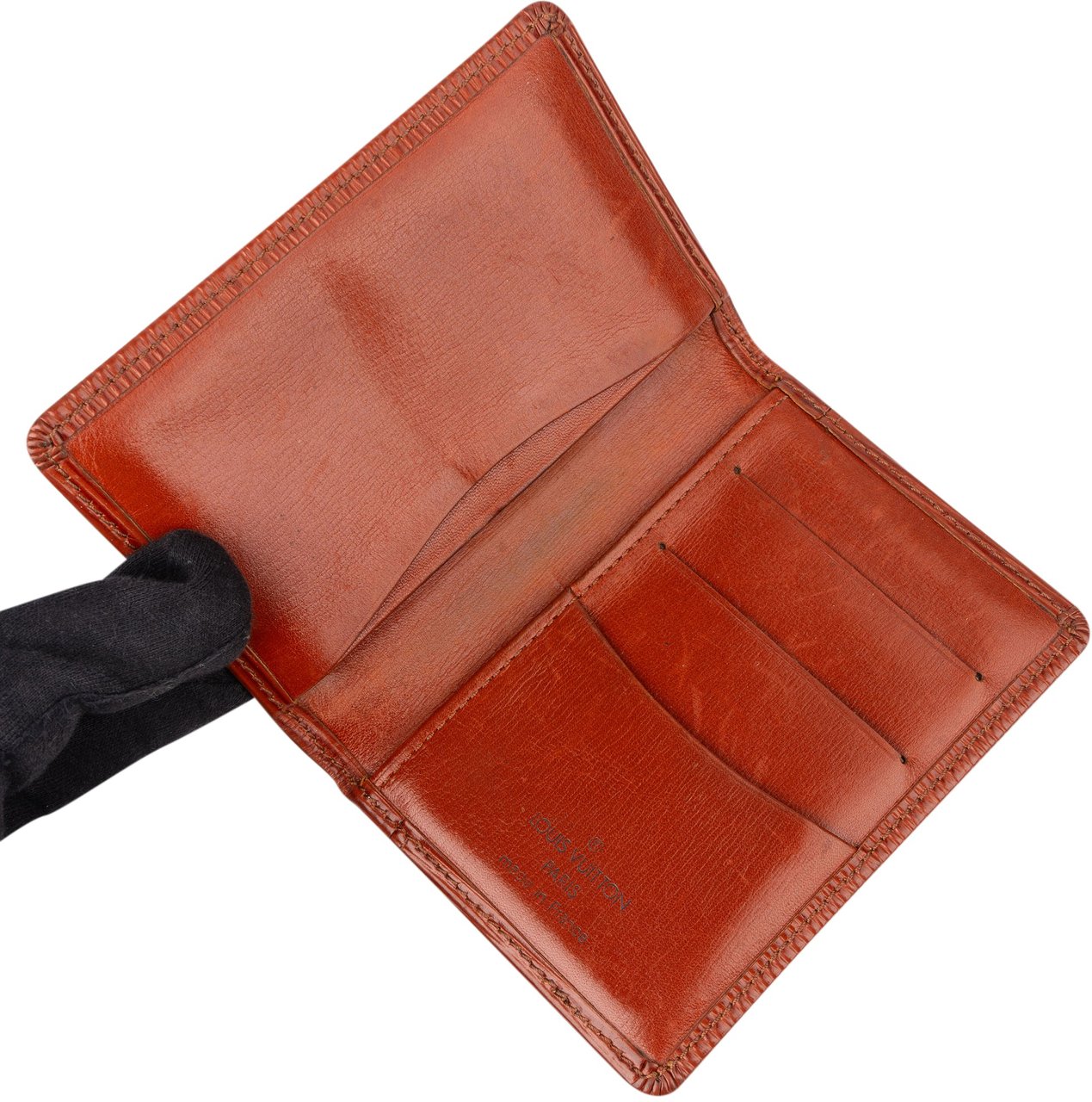 Louis Vuitton Louis Vuitton Cognac Epi Leather Cardholder Bruin