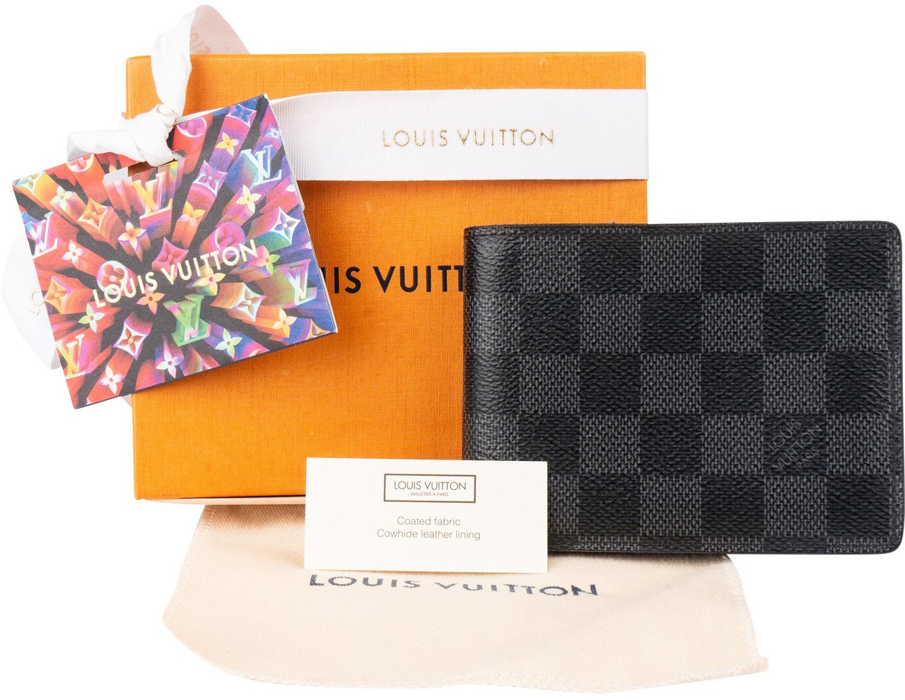 Louis Vuitton Louis Vuitton Damier Graphit Monogram Slender Wallet Zwart