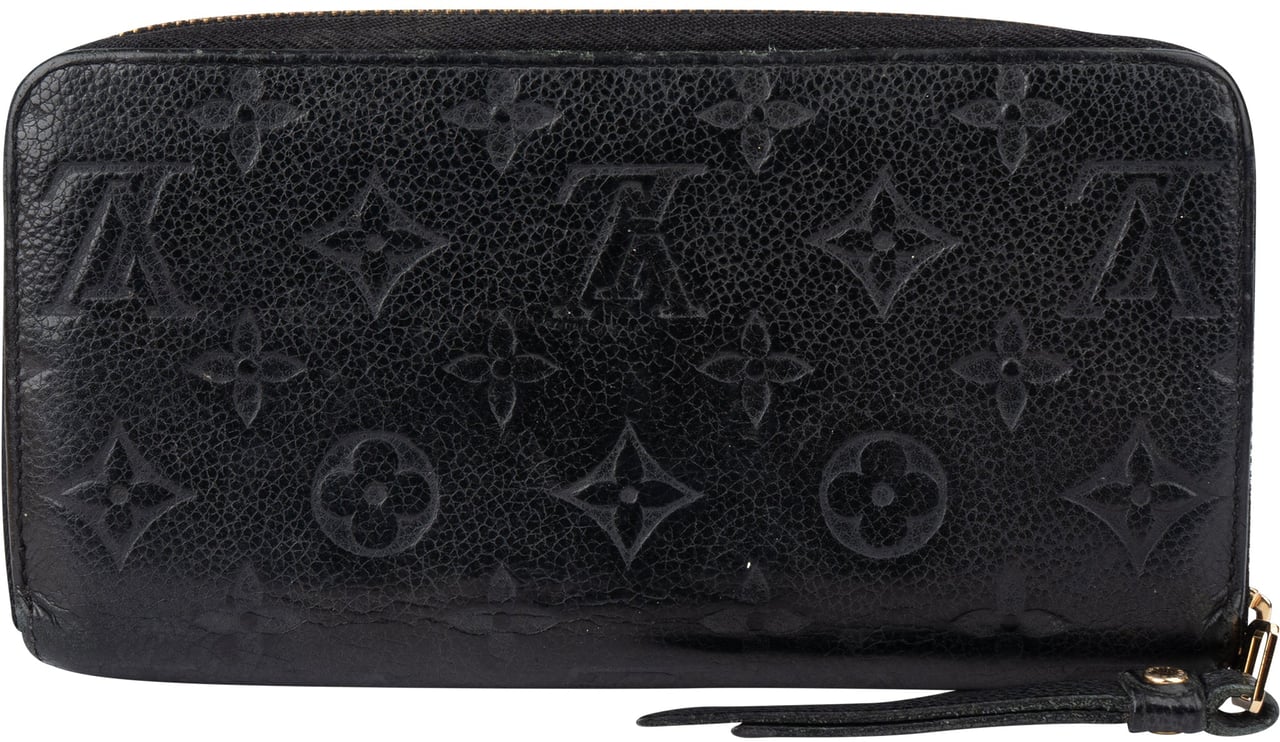 Louis Vuitton Louis Vuitton Empreinte Monogram Leather Zippy Wallet Zwart